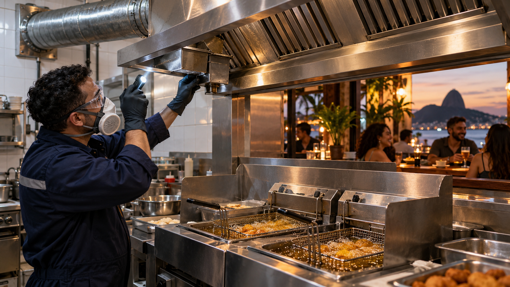 Dutos curtos e gordura quente: como evitar que a fumaça invada o ambiente dos clientes